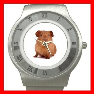 Cute Guinea Pig Pet Stainless Steel Wrist Watch Unisex 044