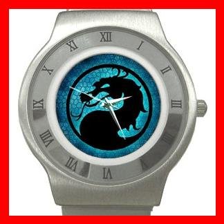 Blue Dragon Myth Stainless Steel Wrist Watch Unisex 055