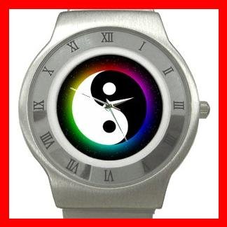 Yin Yang Chinese Myth Fun Stainless Steel Wrist Watch Unisex 107