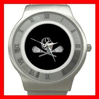 Lacrosse Sticks Sport Game Stainless Steel Wrist Watch Unisex 120