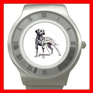 Dalmatian Dog Pet Animal Stainless Steel Wrist Watch Unisex 122