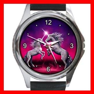 Unicorn Dance Myth Fantasy Metal Wrist Watch Unisex 002
