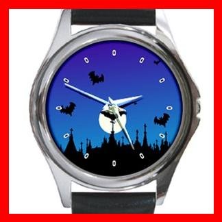 Halloween Graveyard Myth Holiday Metal Wrist Watch Unisex 008