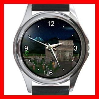 Haunted House Halloween Myth Holiday Metal Wrist Watch Unisex 009