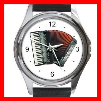 Accordion Piano Music Hobby Metal Wrist Watch Unisex 017