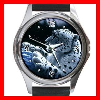 Leopard Wild Animal Metal Wrist Watch Unisex 026