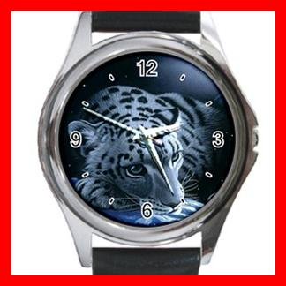 Leopard Wild Animal Metal Wrist Watch Unisex 027
