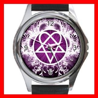 Pink Heartagram Hobby Fun Metal Wrist Watch Unisex 029