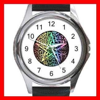 Pentagram Pentacle Seasons Round Metal Wrist Watch Unisex 036