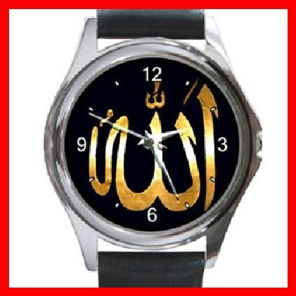 Allah God ISLAMIC Hobby Round Metal Wrist Watch Unisex 050