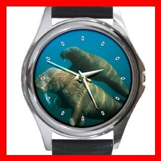 Sea Elephant Round Metal Wrist Watch Unisex 076