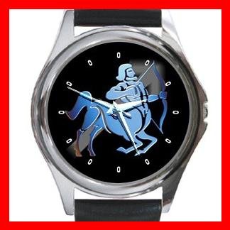 Sagittarius Zodiac Hobby Round Metal Wrist Watch Unisex 091