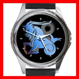 Capricorn Zodiac Hobby Round Metal Wrist Watch Unisex 094
