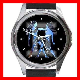 Gemini Zodiac Hobby Round Metal Wrist Watch Unisex 095