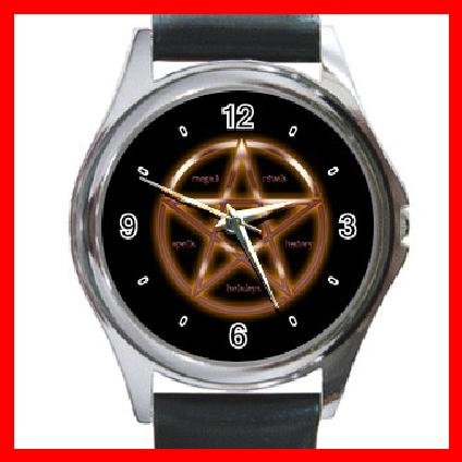 WICCA WICCAN PAGAN Round Metal Wrist Watch Unisex 104