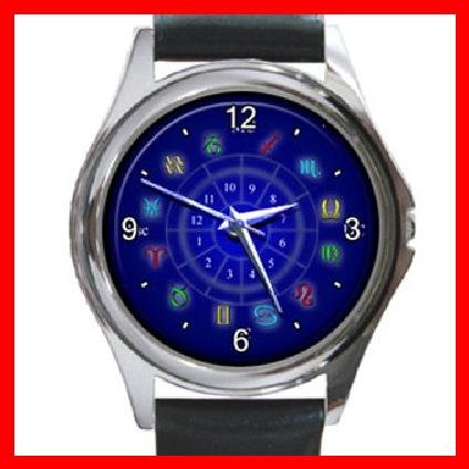 Zodiac Sign Hobby Round Metal Wrist Watch Unisex 119