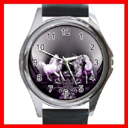 UNICORN Wings Myth Round Metal Wrist Watch Unisex 123