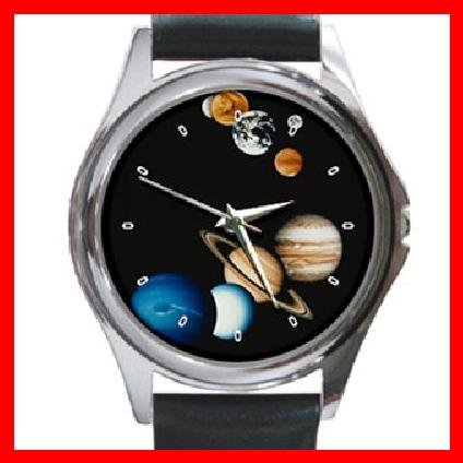 GALAXY Solar System Planets Round Metal Wrist Watch Unisex 135