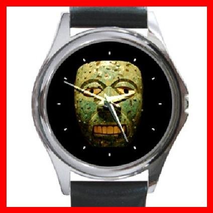 AZTEC Art Ancient History Round Metal Wrist Watch Unisex 138