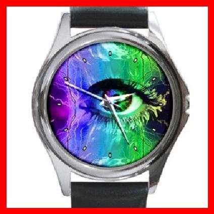 Eye Art Round Metal Wrist Watch Unisex 141