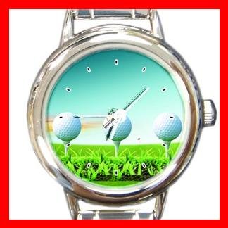 Golf Ball Sports Game Hobby Round Italian Charm Wrist Watch 528