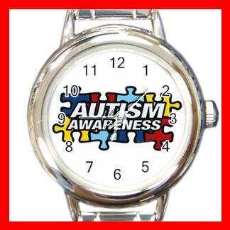 AUTISM Awareness Health Kids Round Italian Charm Wrist Watch 531