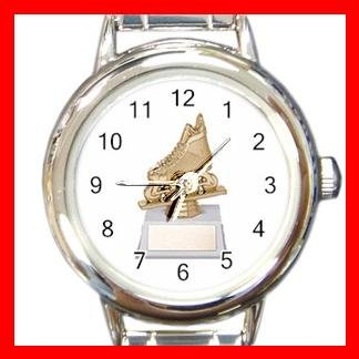 Roller Hockey Trophy Sports Round Italian Charm Wrist Watch 544