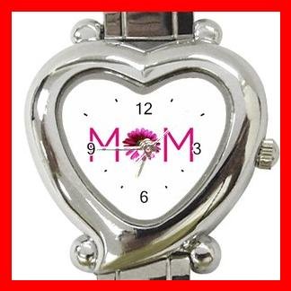 MOM Love Mother Heart Italian Charm Wrist Watch 151