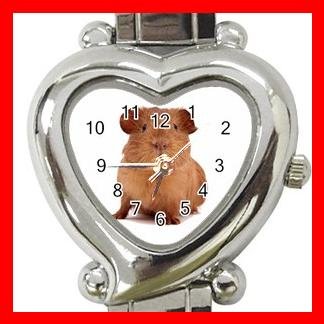 Guinea Pig Pet Animal Heart Italian Charm Wrist Watch 154