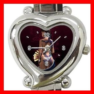 Dragon Lady Asia Myth Heart Italian Charm Wrist Watch 164