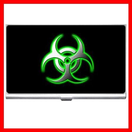 Biohazard Bio Hazard Green Business Credit Card Case 02