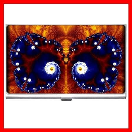 Fractal Butterfly Fly Hobby Business Credit Card Case 08
