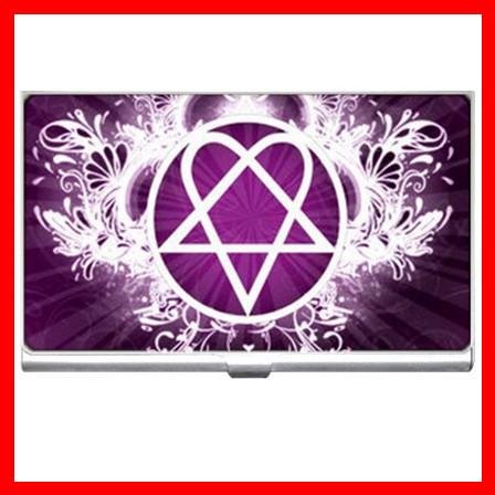 Pink Heartagram Hobby Business Credit Card Case 24