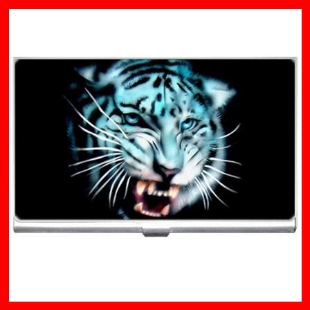White Tiger Wild Animal Hobby Business Credit Card Case 26