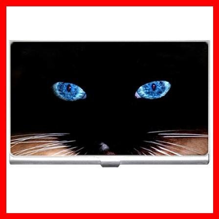 Black Cat Blue Eyes Animals Business Credit Card Case 29