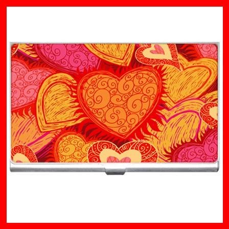 Love Hearts Heart Hobby Business Credit Card Case 32