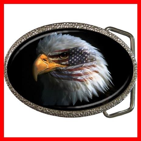 Eagle Eye American Flag Patriotic Belt Buckle 014