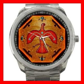 Thunderbird Myth Silvertone Sports Metal Watch 050