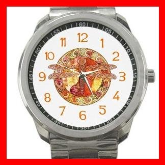 Hot Celtic Dragonfly Silvertone Sports Metal Watch 056