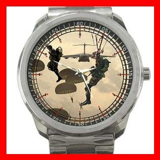 Marine Corps Forces U.S. Army Silvertone Sports Metal Watch 101