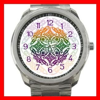 Celtic Mandala Emblem Hobby Silvertone Sports Metal Watch 108