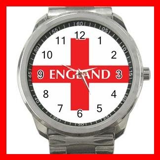 Denmark Flag Nation Patriotic Silvertone Sports Metal Watch 141