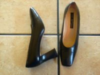 VIA SPIGA BLACK DISTRESSED LEATHER CLASSIC DRESS SHOES