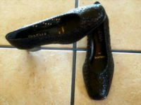 IPANEMA CHARLOTTE BLACK DISTRESSED LEATHER WEAVE SHOES