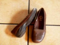 MERRELL APURE OLIVE ORTHOLITE BROWN LEATHER FLATS SHOES