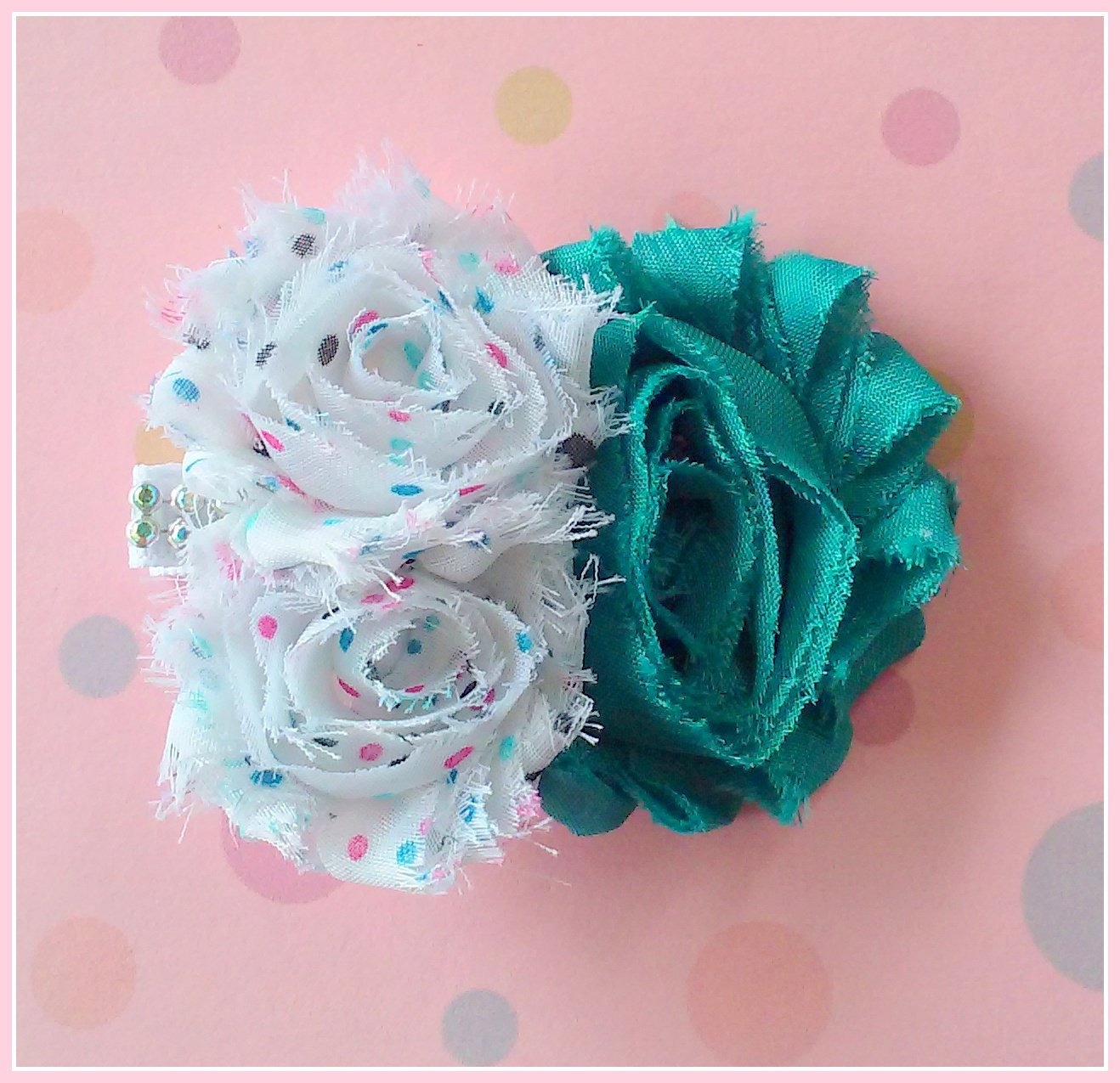 Sea Dots Flower Cluster Clip