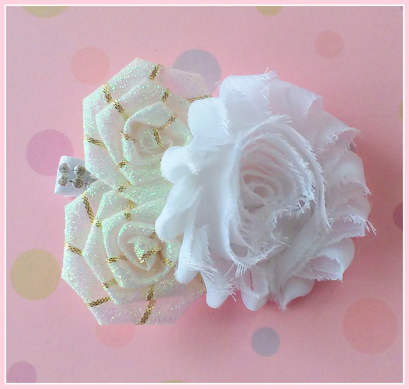 Golden Flower Cluster Clip