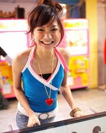 Cute simple yellow & pink halter top - small