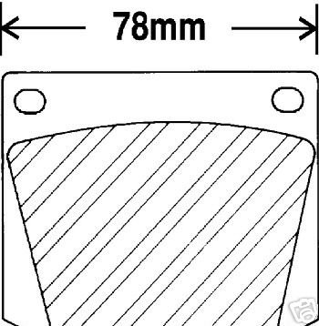 TRIUMPH TR6 TRIUMPH GT6 TRIUMPH TR250 MGC CAPRI ROVER BRAKE PADS METALLIC PREMIUM SET FRONT