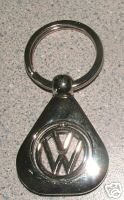 VW VOLKSWAGEN CHROME LOGO KEYCHAIN NEW